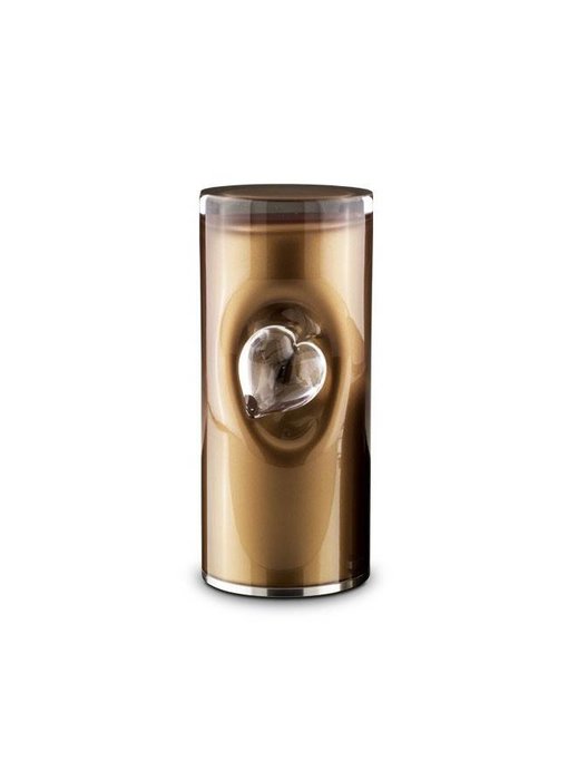 Cilinder urn bruin - glas