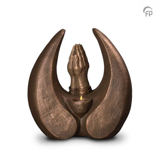  Geborgen gebed met kaarsje - keramiek