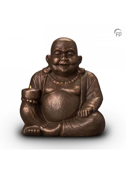 Boeddha urn met kaarsje groot - keramiek