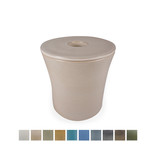 Keramische urn getailleerd medium met kaarsje - verkrijgbaar in 10 kleuren
