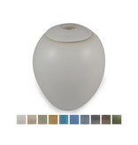 Keramische urn elegant groot met kaarsje - verkrijgbaar in 10 kleuren