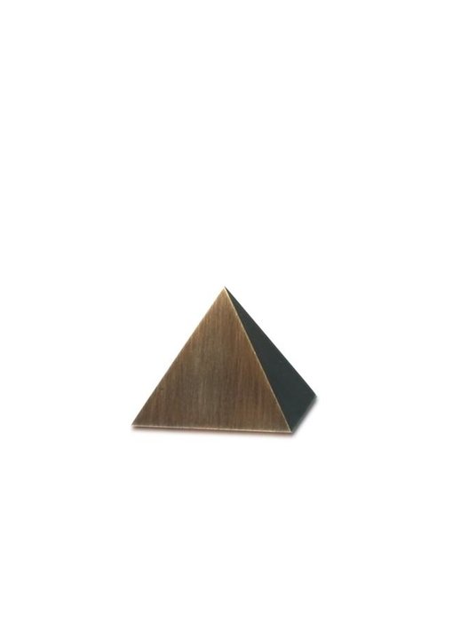 Mini urn piramide  - Messing