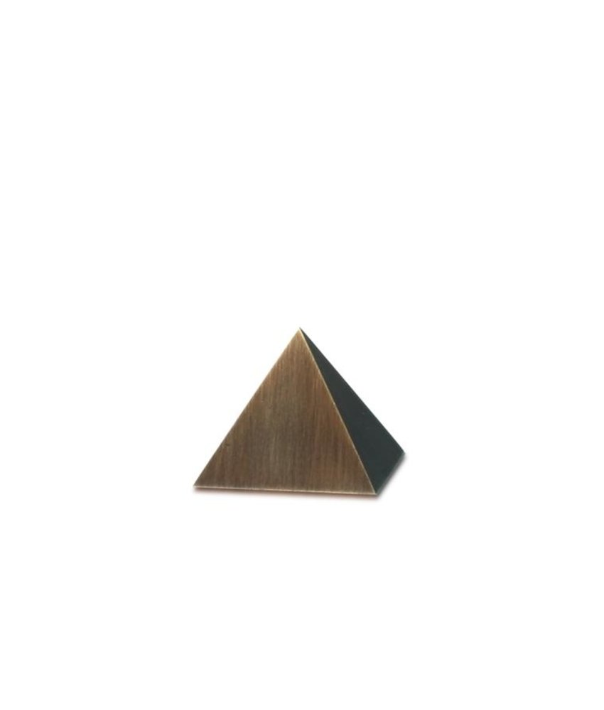 Mini urn piramide  - Messing