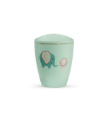 Kinder urn olifanten mintgroen - bio