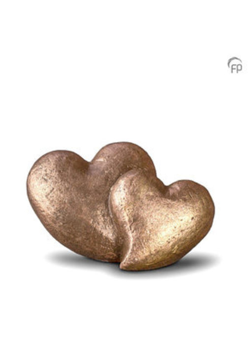 Mini urn verbonden hart - keramiek