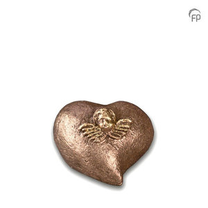  Mini urn engel in hart - keramiek