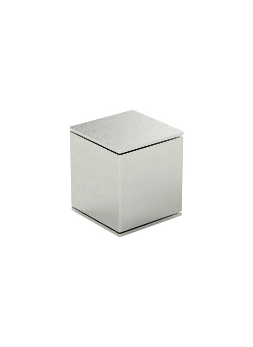 RVS urn kubus klein - RVS