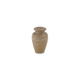 Mini urn teakhout - marmer
