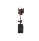 Mini urn asbeeldje tulp - brons