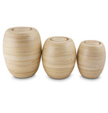 Bakka bamboe urn middel - hout
