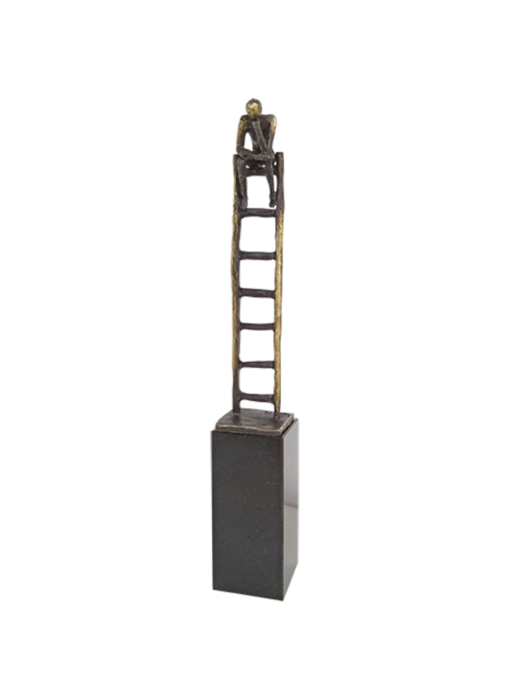 Mini urn asbeeldje penseur - brons