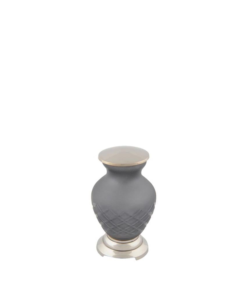 Mini urn zwart barok - glas