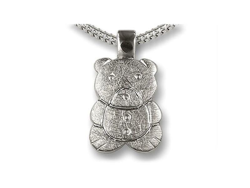 Ashanger beertje - 925 Sterling zilver