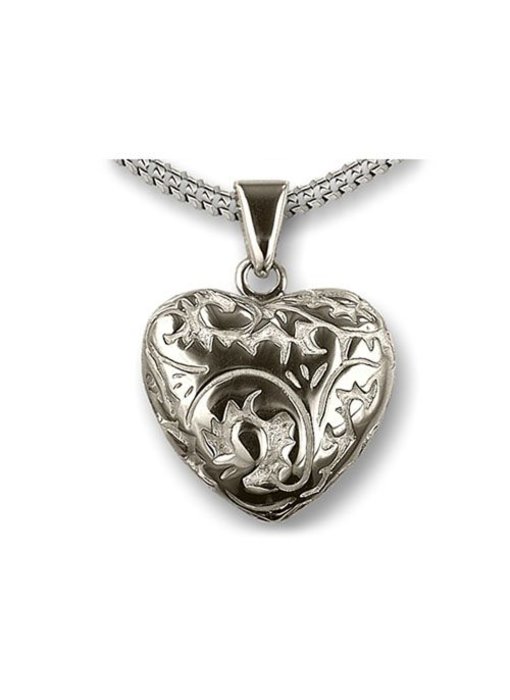 Ashanger hart in barokstijl - 925 Sterling zilver