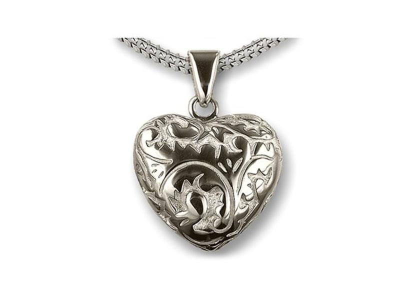 Ashanger hart in barokstijl - 925 Sterling zilver