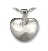 Ashanger draaikolk hart - 925 Sterling zilver met zirkonia