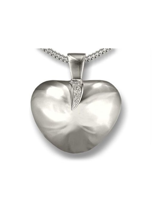 Ashanger draaikolk hart - 925 Sterling zilver met zirkonia