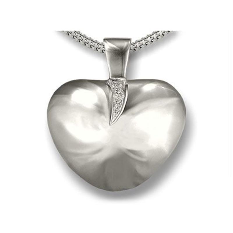 Ashanger draaikolk hart - 925 Sterling zilver met zirkonia