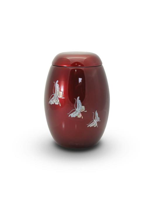 Rode lente vlinders - glasfiber