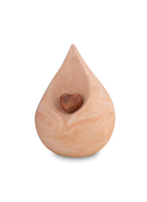 Teardrop met hartje - biologisch