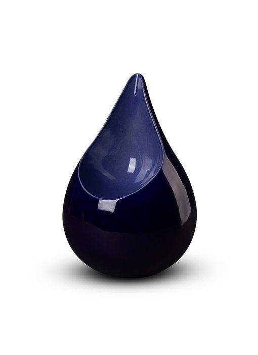 Teardrop zwart blauw met inkeping - keramiek