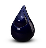 Teardrop zwart blauw met inkeping - keramiek