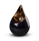 Teardrop Kobaltblauw & goudkleur duo urn - keramiek Teardrop Kobaltblauw & goudkleur duo urn - keramiek