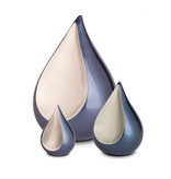 Liefdes traan in blauw - messing