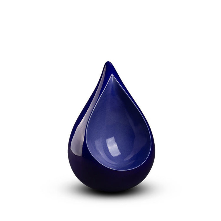  Teardrop klein blauw - keramiek