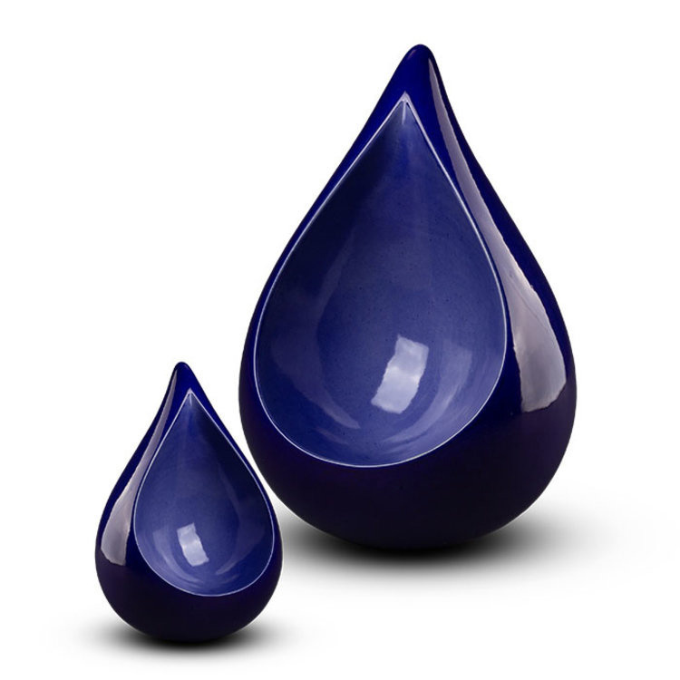  Teardrop klein blauw - keramiek