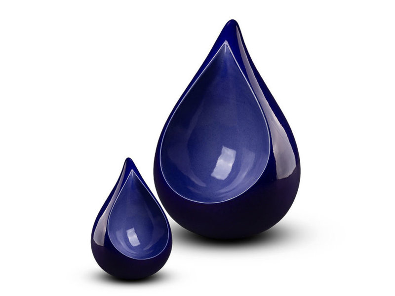 Teardrop groot blauw - keramiek