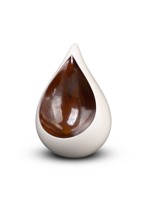 Teardrop groot wit - keramiek