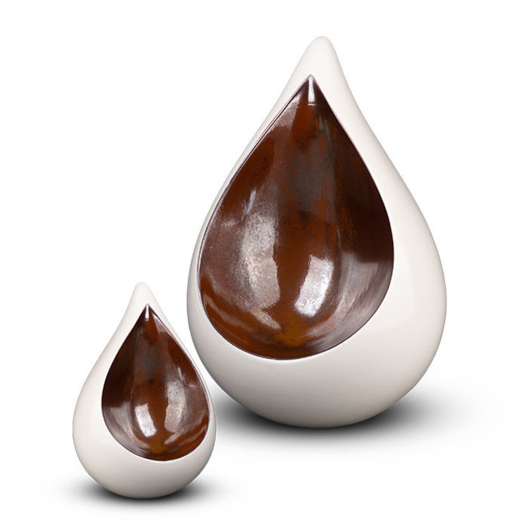 Teardrop groot wit - keramiek