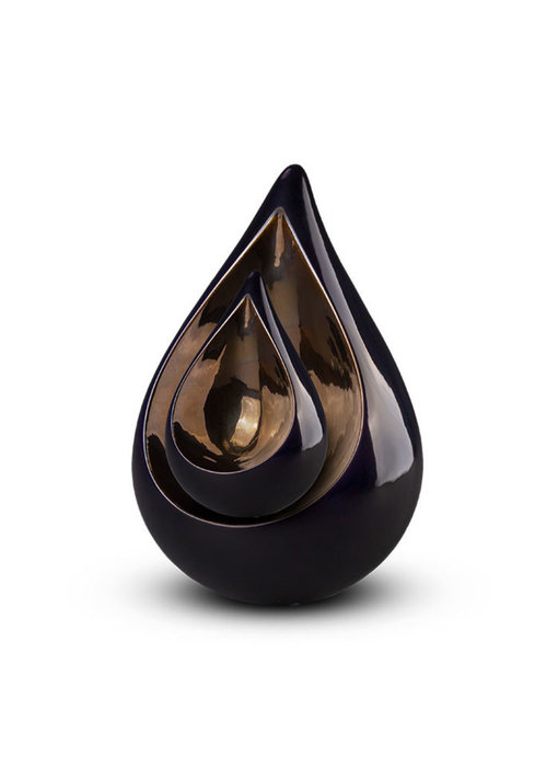 Teardrop duo urn donker - keramiek