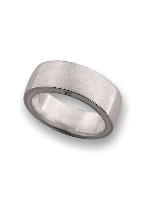 Asring rond mat 6 mm breed - 925 Zilver