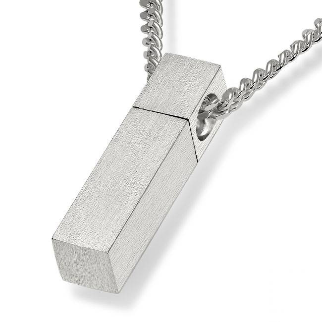 Ashanger busje rechthoek - 925 Zilver