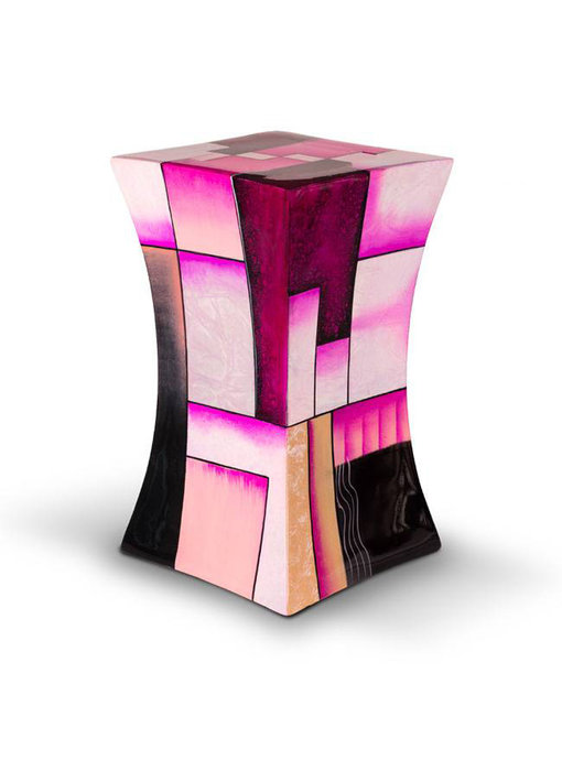 Glasfiber urn pilaar paars- glasfiber