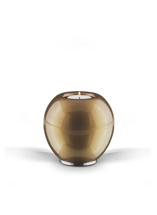 Urn klein bruin - glas