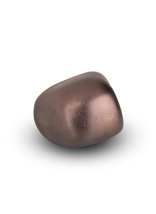 Knuffelsteentje brons - keramiek