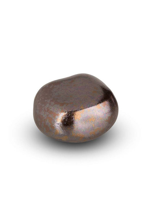 Knuffelsteentje  gebroken brons - keramiek