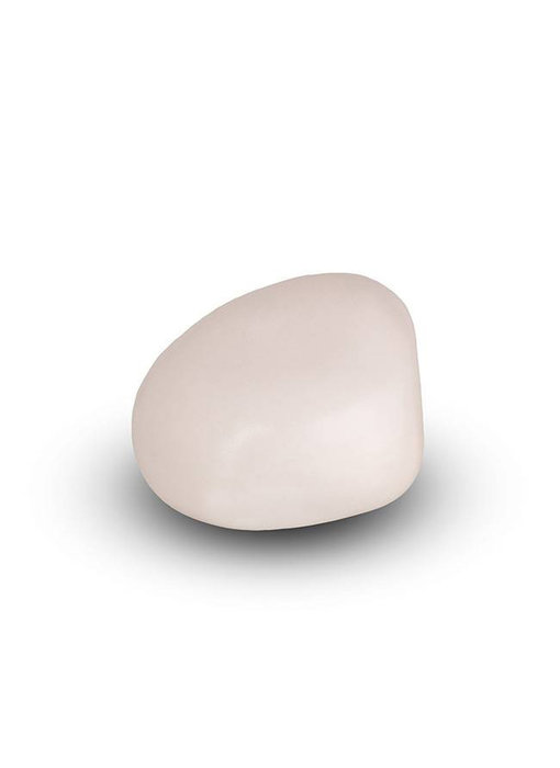 Knuffelsteentje wit mat - keramiek