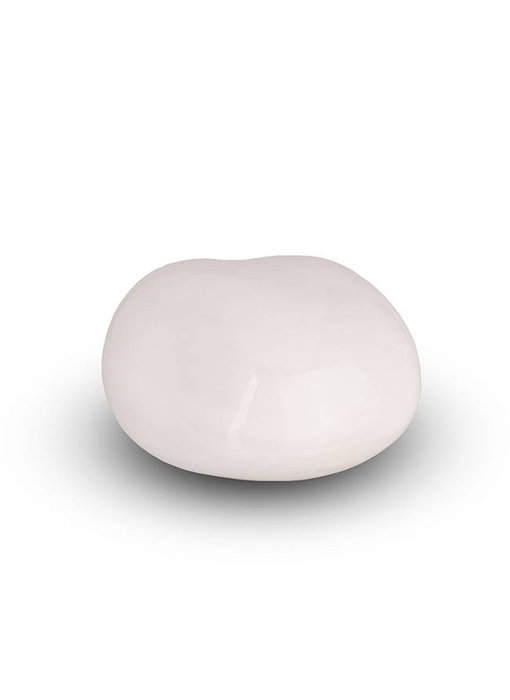 Knuffelsteentje wit - keramiek