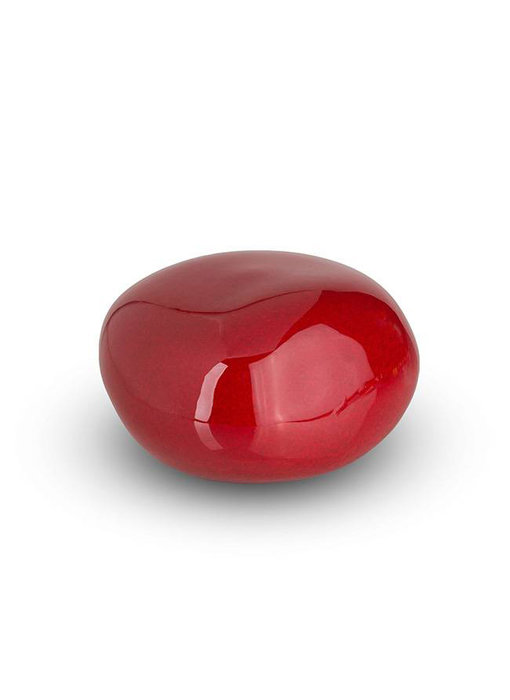 Knuffelsteentje rood - keramiek