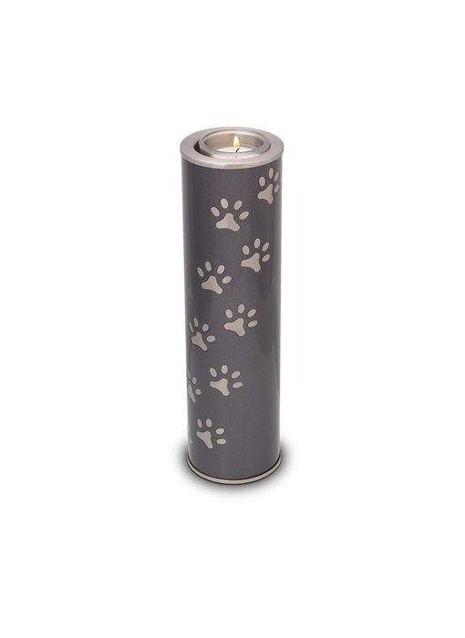 Dieren urn met waakvlamhouder groot - messing
