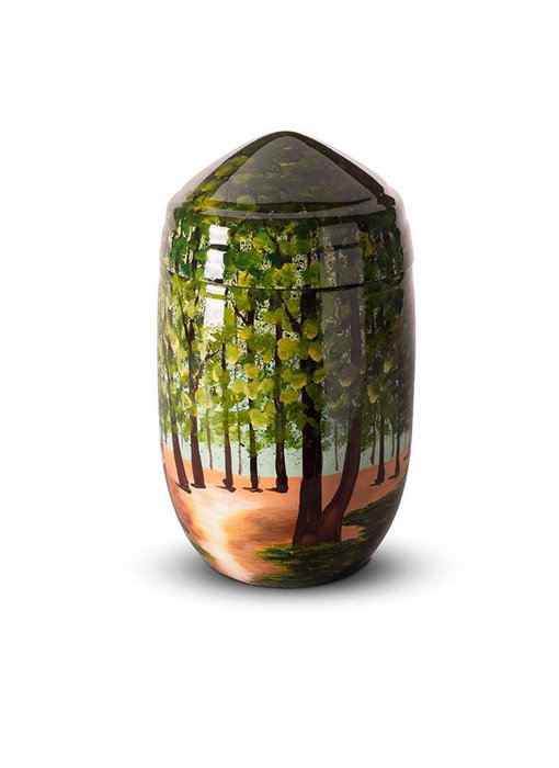 Glasfiber urn natuur - glasfiber