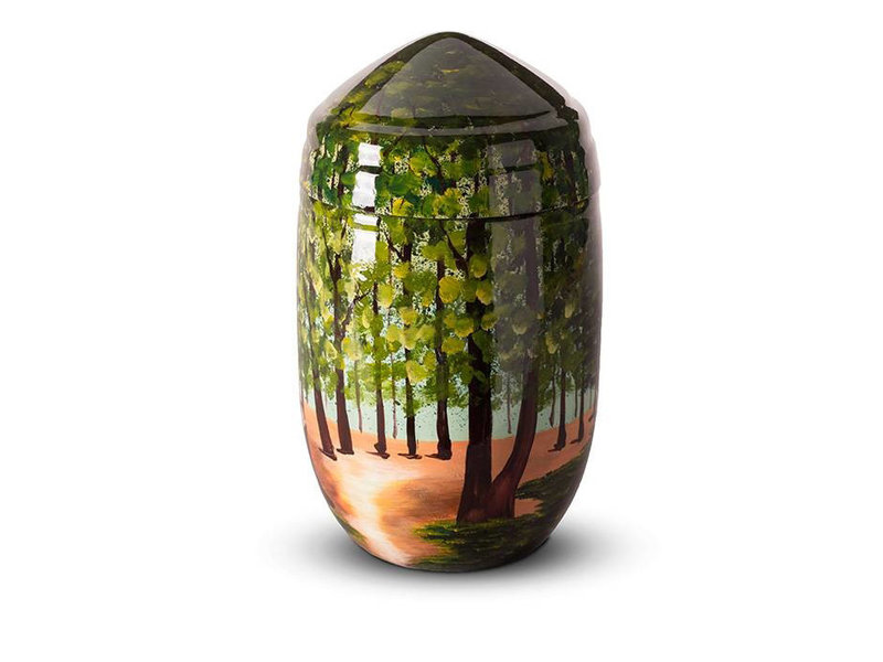 Glasfiber urn natuur - glasfiber