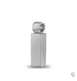 Ashanger busje rechthoek modern mat - 925 Zilver Ashanger busje rechthoek modern mat - 925 Zilver