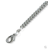 Gourmet halsketting 45 cm - 2,1 mm - zilver