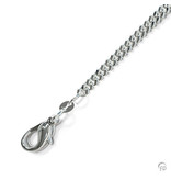 Gourmet halsketting dun 50 cm - 1,6 mm - zilver