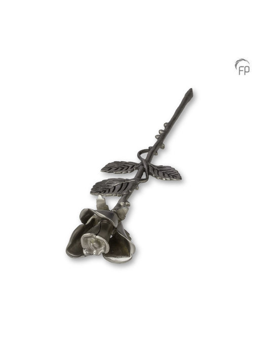 Mini urn decoratie roos - metaal